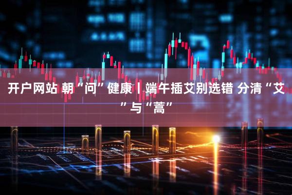 开户网站 朝“问”健康丨端午插艾别选错 分清“艾”与“蒿”